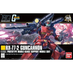 Caja oficial del HGUC Guncannon Revive de Bandai.