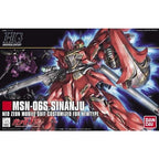 Caja oficial del HGUC Sinanju de Bandai.