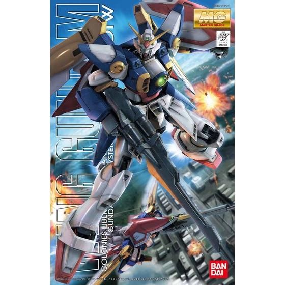 Caja oficial del MG Wing Gundam de Bandai.