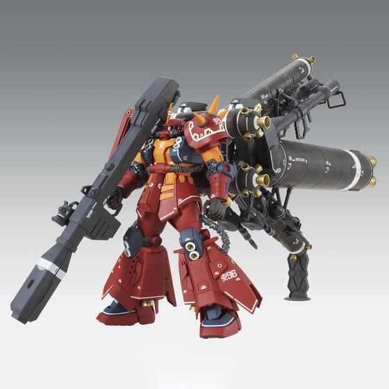 MG High Mobility Type Psycho Zaku Ver.Ka montado con todo su armamento y propulsores.