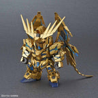 SD Cross Silhouette Unicorn Gundam 03 Phenex Narrative montado en vista frontal.