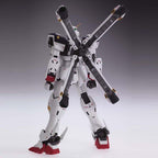 MG Crossbone Gundam X-1 Ver.Ka montado en vista trasera con los propulsores desplegados.