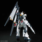 Vista trasera del RG Nu Gundam con los Fin Funnels montados en la mochila.