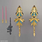 Accesorios incluidos con el SDCS Phenex Narrative: Armed Armor DE, Beam Magnum y sables de haz.