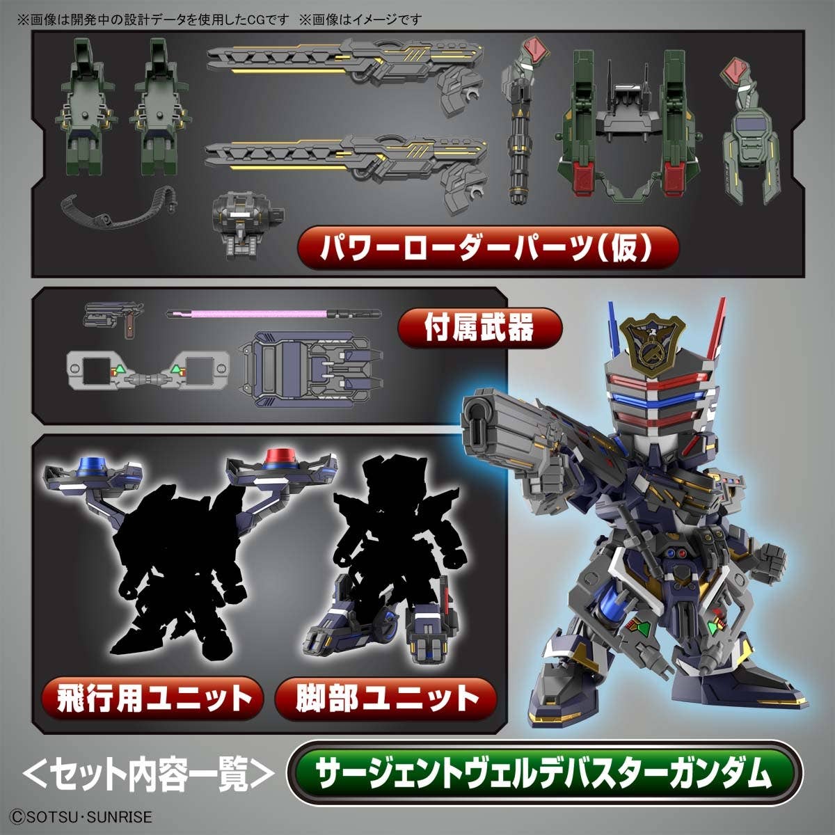 SDW Heroes Sergeant Verde Buster Gundam DX Set, vista 4.