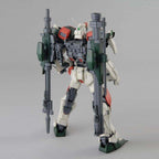 MG Buster Gundam montado en vista trasera con su armamento.