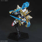 Zhao Yun 00 Gundam en pose aérea de combate; peana no incluida.