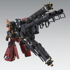 Arsenal y depósitos auxiliares del MG Psycho Zaku Ver.Ka vistos desde atrás.