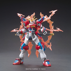 HGBF Kamiki Burning Gundam con el gran efecto circular de llamas.