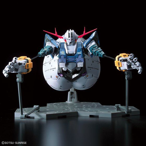 RG Zeong desplegando ambas manos para recrear su ataque all-range.