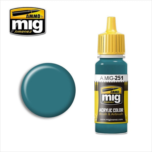 AMMO Color Acrílico Azul Ruso AMT-7 17ml (A.MIG-0251).