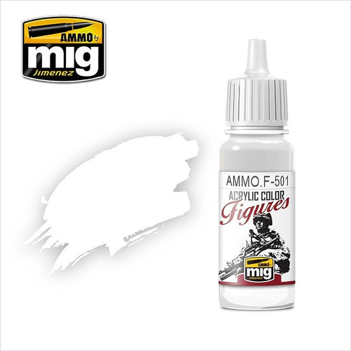 AMMO Color Acrílico Blanco para Figuras 17ml (AMMO.F-501).