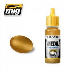 AMMO Color Acrílico Brass 17ml (A.MIG-0197).