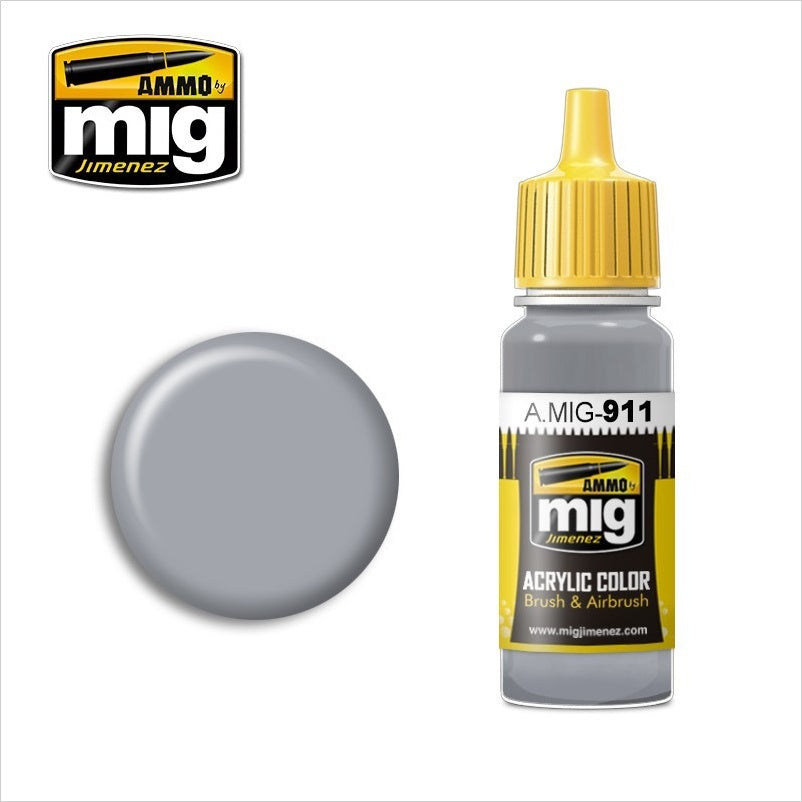 AMMO Color Acrílico Brillo Gris 17ml (A.MIG-0911).