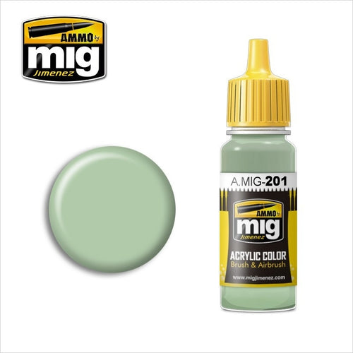 AMMO Color Acrílico FS-34424 Verde Gris Claro 17ml (A.MIG-0201).