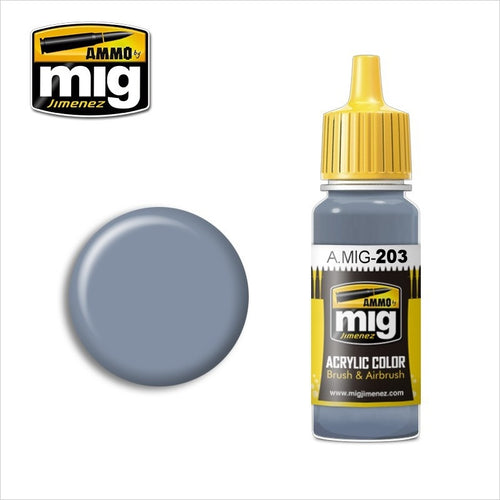 AMMO Color Acrílico FS-36375 Gris Claro Compass Ghost 17ml (A.MIG-0203).