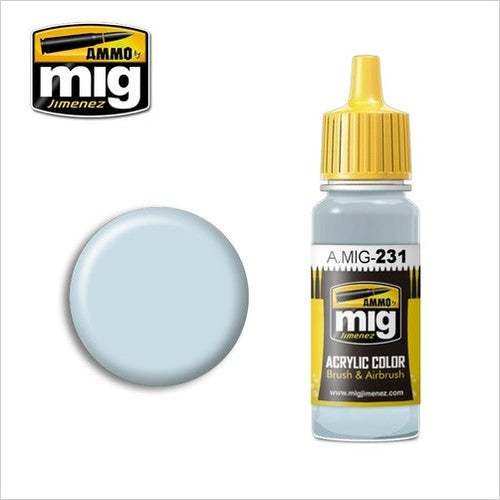 AMMO Color Acrílico Hellblau RLM-65 17ml (A.MIG-0231).