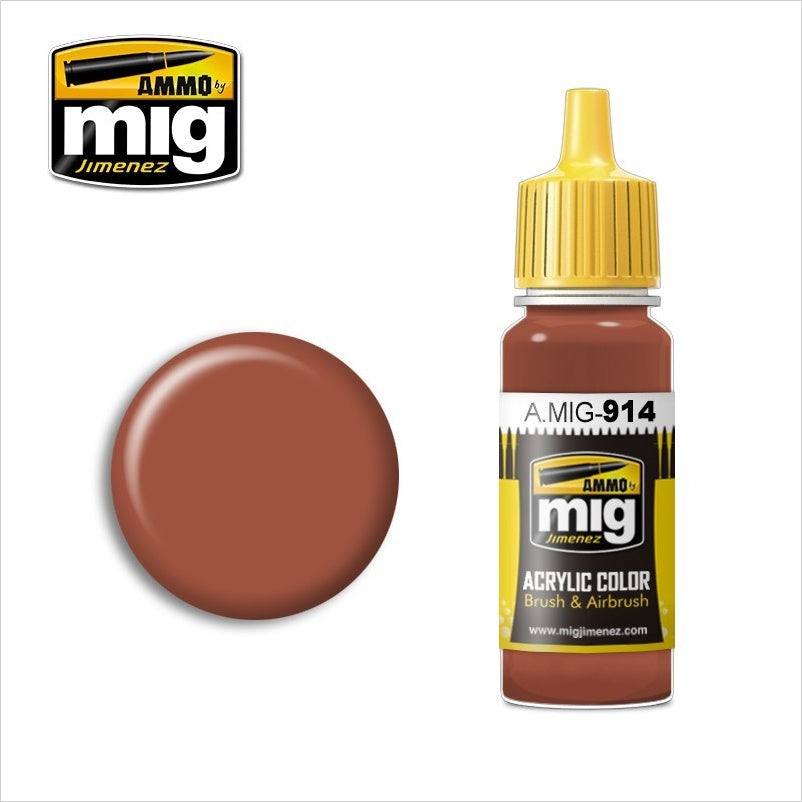 AMMO Color Acrílico Marrón Rojizo Claro 17ml (A.MIG-0914).