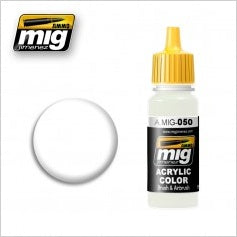 AMMO Color Acrílico Matt White 17ml (A.MIG-0050).