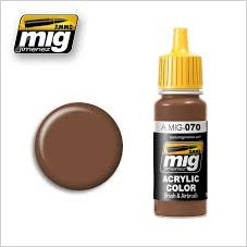 AMMO Color Acrílico Medium Brown 17ml (A.MIG-0070).