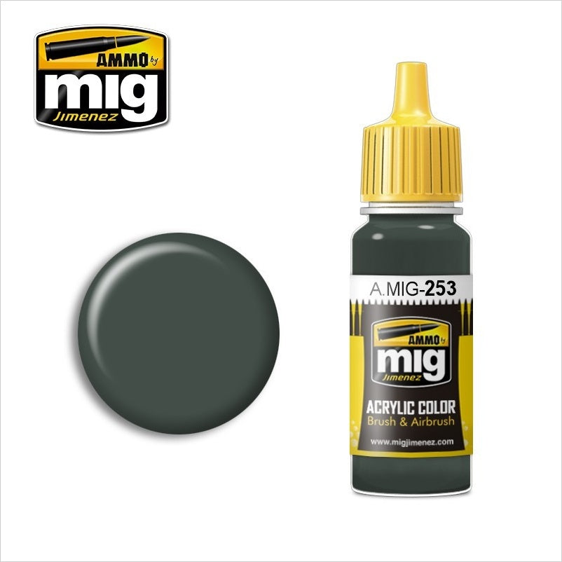 AMMO Color Acrílico RLM 74 Graugrün 17ml (A.MIG-0253).