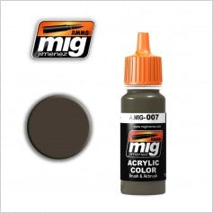 AMMO Color Acrílico Ral 7017 Dunkelbraun 17ml (A.MIG-0007).