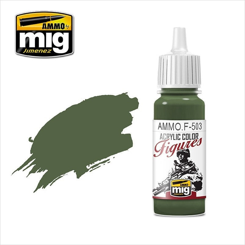 AMMO Color Acrílico Verde Oliva Oscuro FS-34130 17ml (AMMO.F-503).