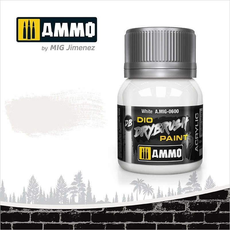 AMMO Drybrush Blanco 40ml (A.MIG-0600).