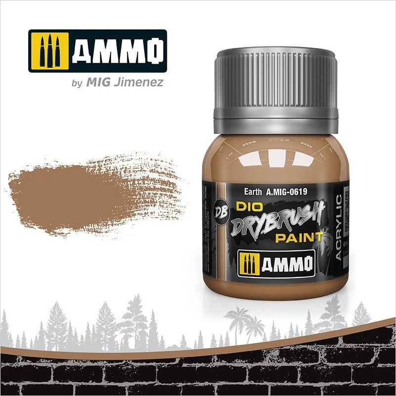 AMMO Drybrush Tierra 40ml (A.MIG-0619).