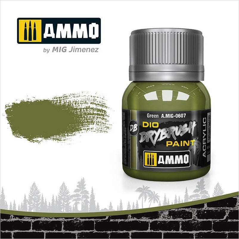 AMMO Drybrush Verde 40ml (A.MIG-0607).