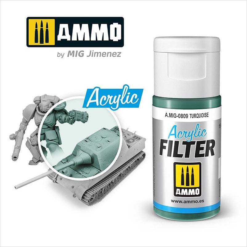 AMMO Filtro Turquesa 15ml (A.MIG-0809).