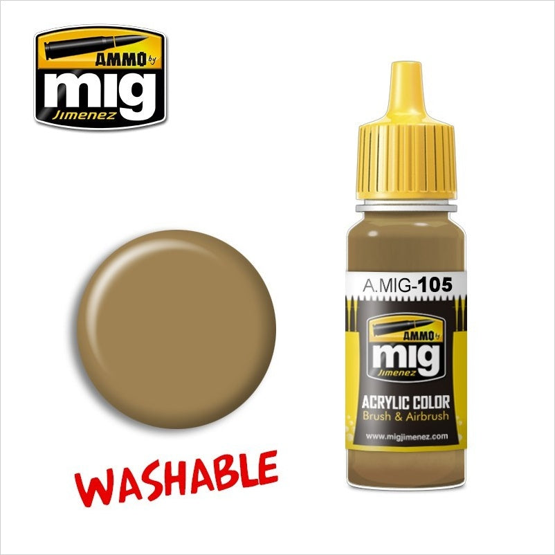 AMMO Polvo Lavable (RAL 8000) 17ml (A.MIG-0105).