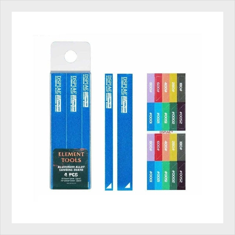 Taco de lijado DSPIAE AS-BL15 azul grano 150 - esponja abrasiva para modelismo