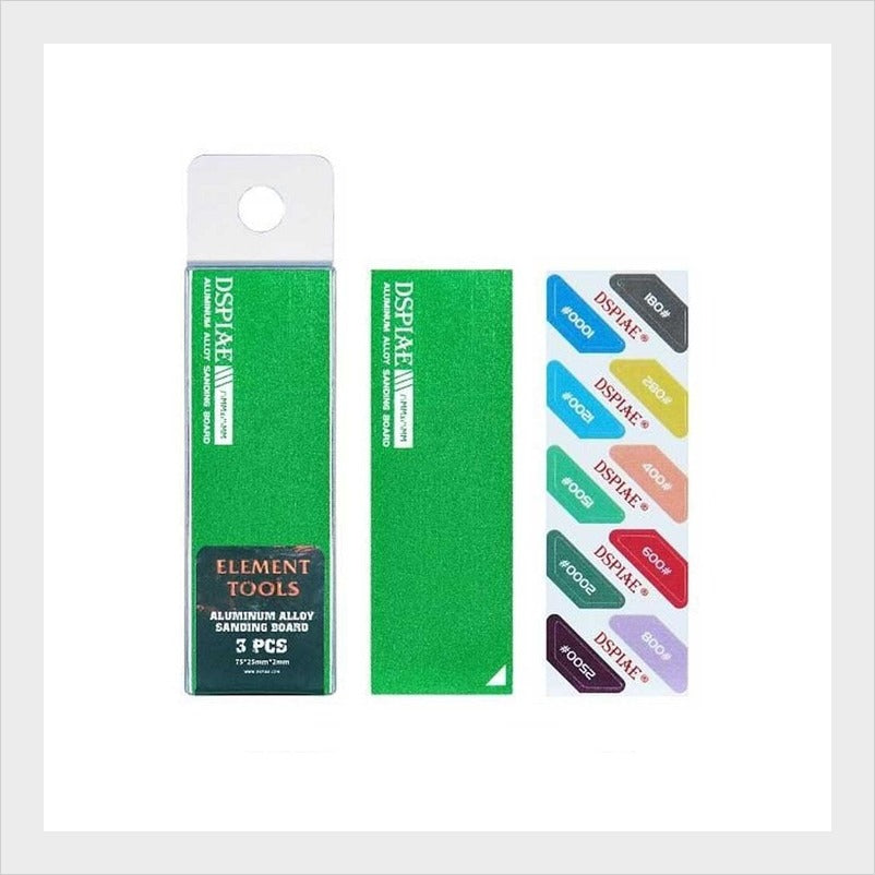 Taco de lijado DSPIAE AS-GN25 verde grano 250 - esponja abrasiva para modelismo
