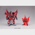BB Senshi No. 392 Neo Zeong de Bandai: Neo Zeong y Sinanju separados.