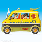 Dragon Ball Master Roshi Wagon, perfil del vehiculo con Roshi, Krilin y Goku visibles.