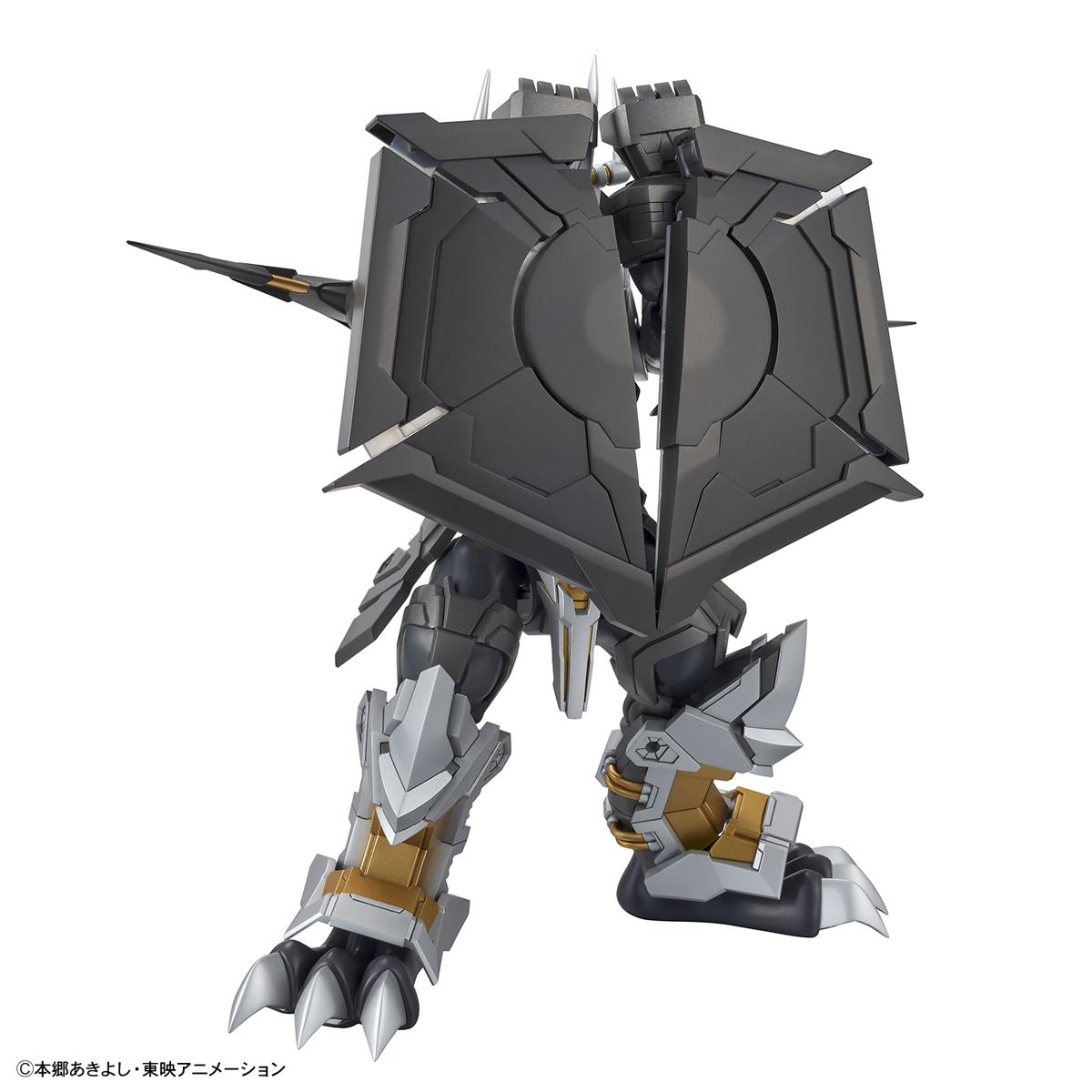 Figure-rise Standard Amplified BlackWarGreymon de Bandai, vista del modelo 5.