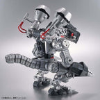 Vista trasera de tres cuartos del Figure-rise Standard Amplified Machinedramon montado.