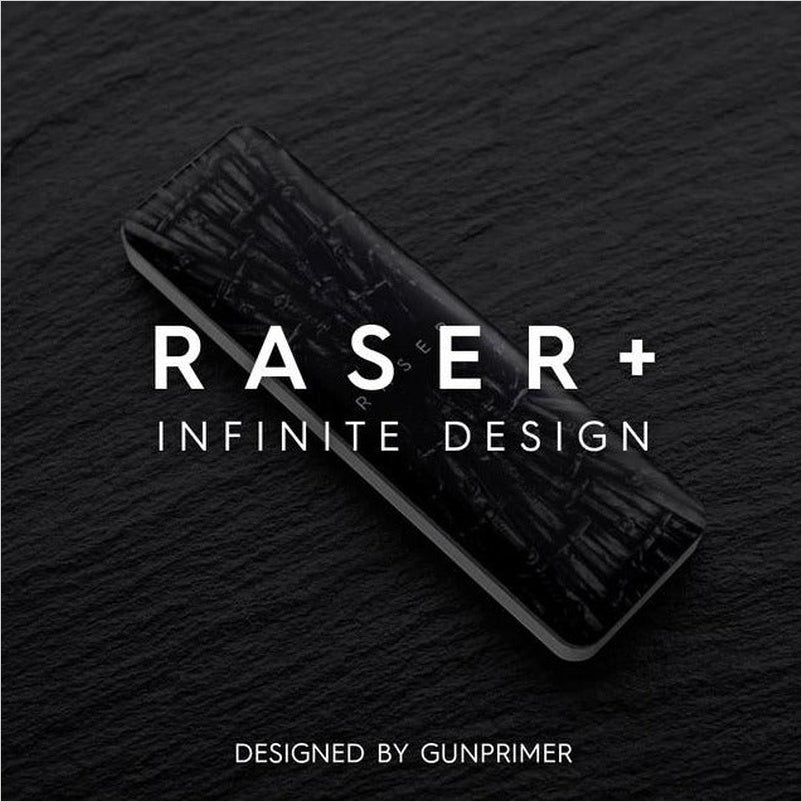 GUNPRIMER Raser Plus - Original Edition 01 sobre fondo gris neutro