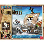 Going Merry de One Piece de Bandai: ilustración frontal de la caja original.