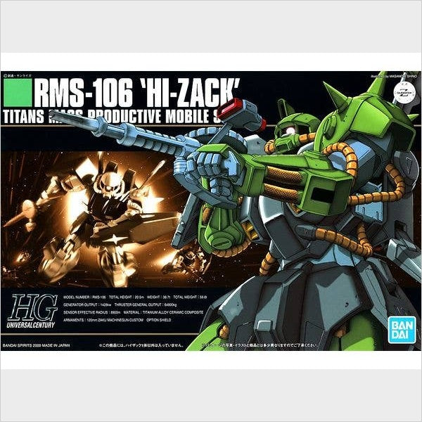 HGUC RMS-106 Hi-Zack, caja exacta.