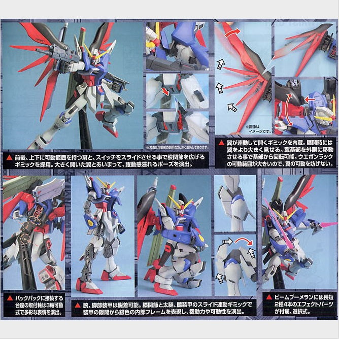 MG Destiny Gundam de Bandai, vista del modelo 4.