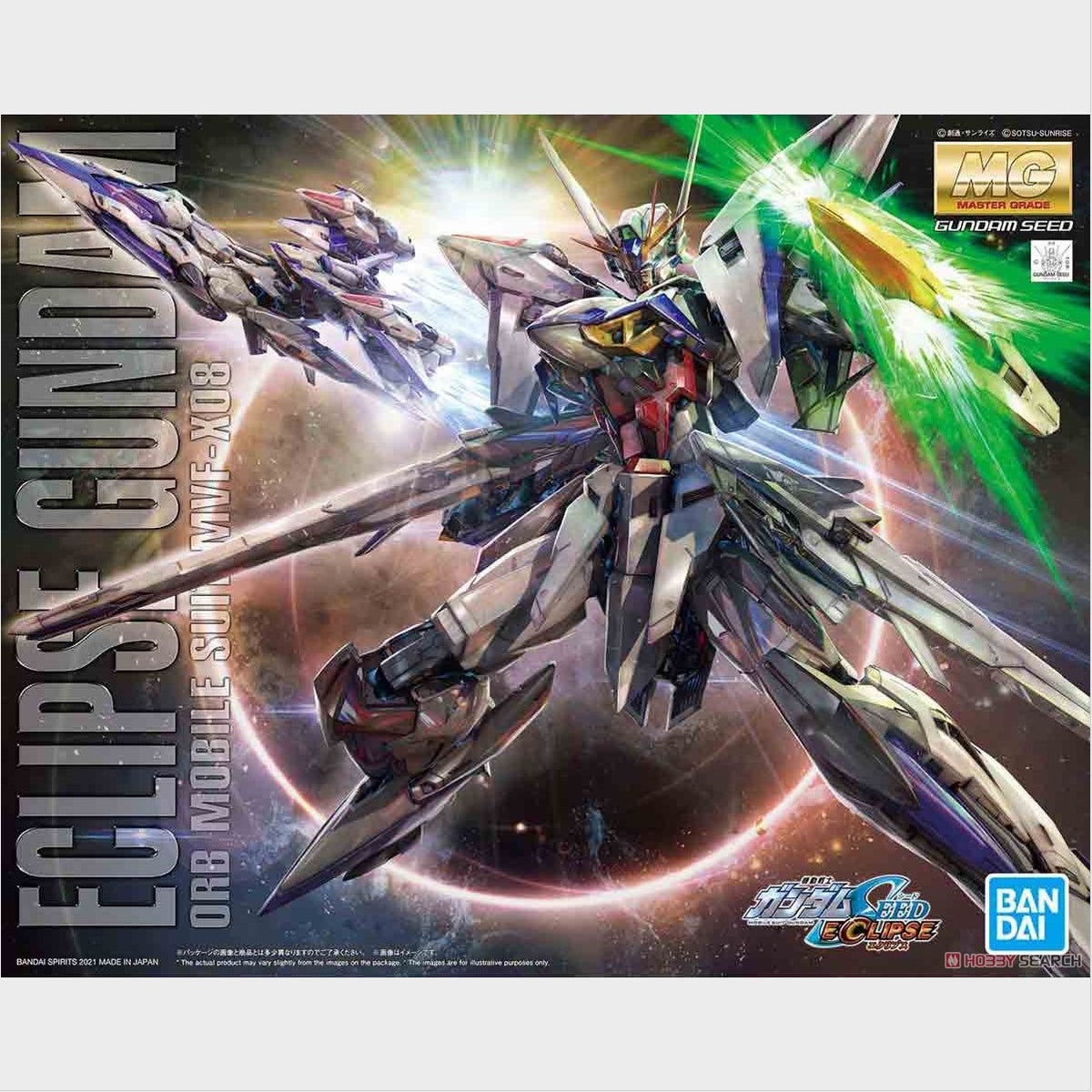 MG Eclipse Gundam de Bandai, caja original.