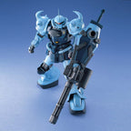MG MS-07B3 Gouf Custom. Modelo montado en pose con escudo Gatling.