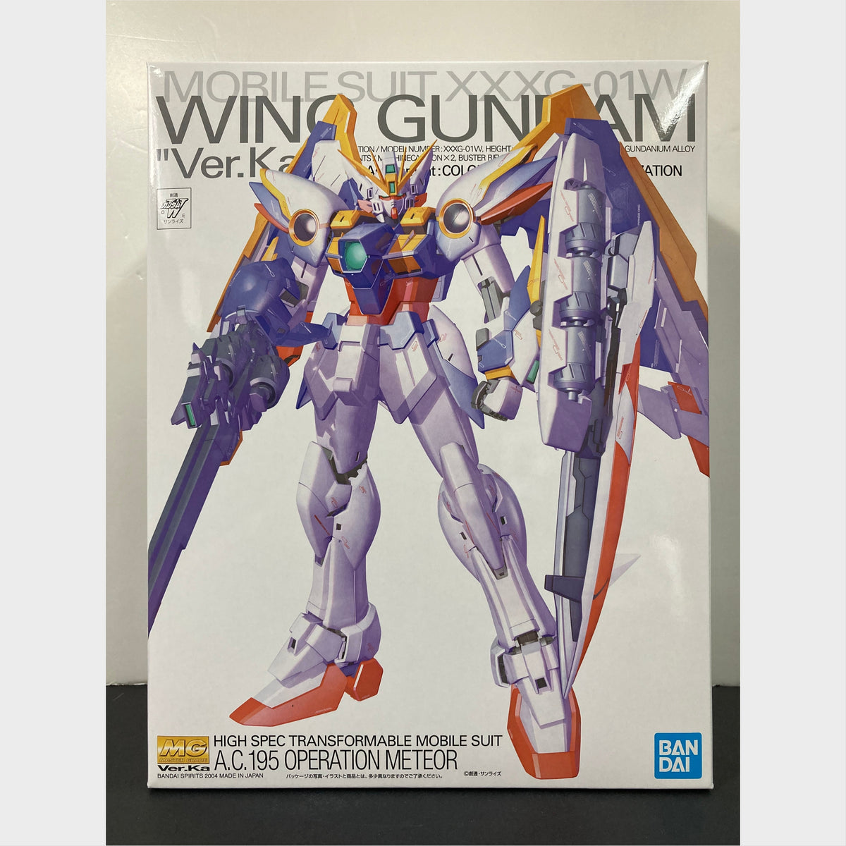 MG Wing Gundam Ver.Ka de Bandai, caja original.