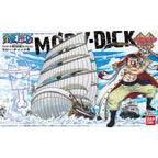 One Piece Moby Dick de Bandai: ilustración frontal de la caja original con Barbablanca.