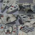 PG Millennium Falcon, detalles del casco, antena y torreta.