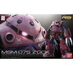 Caja del RG Char's Z'Gok de Bandai.