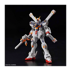 RG Crossbone Gundam X1 de Bandai, vista frontal completa con su armamento.