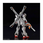RG Crossbone Gundam X1 de Bandai, vista trasera con los cuatro propulsores cruzados.